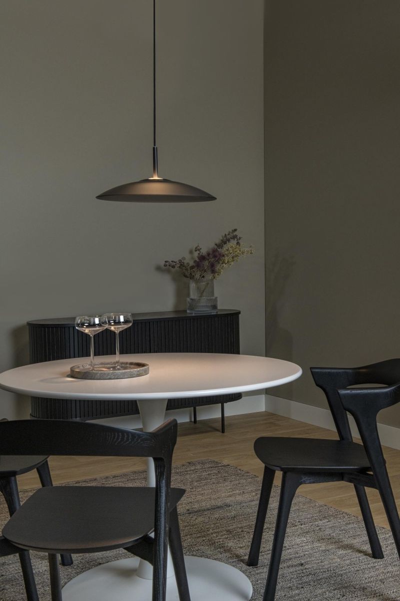 Lucide MENGA - Závesné svietidlo - Ø 40 cm - LED Rozm. - 1x12W 2700K - Smoke Grey